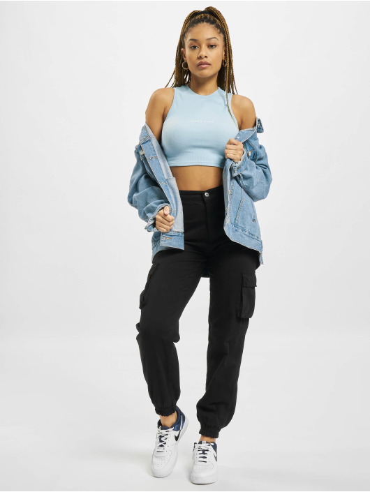 Sixth June Tops sans manche Rib Essential bleu